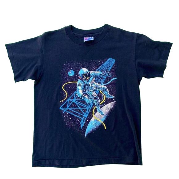 Vintage Glow-in-the-dark Astronaut T-Shirt - Picture 1 of 3